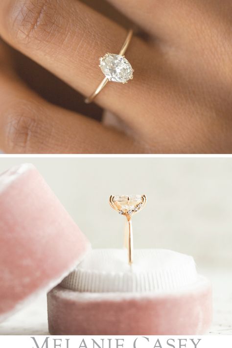 Wedding Rings Gold, Gold Band Engagement Rings, Delicate Wedding Ring, Prom Costume, Delicate Engagement Ring, Oval Engagement Ring, Cute Engagement Rings, Future Engagement Rings, Oval Diamond Engagement