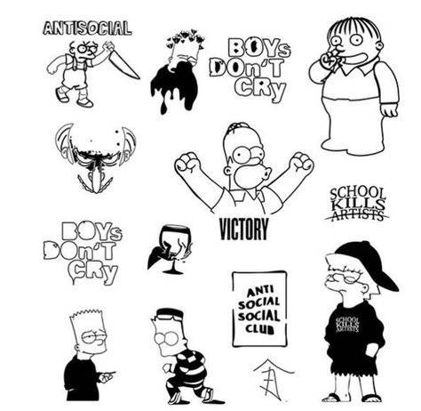 Anti Social Social Club Tattoo, Anti Social Tattoo, Club Tattoo, Anti Social Social Club, School Clubs, Funny Tattoos, Anti Social, Social Club, Mobile Wallpaper