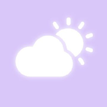 Purple Weather Icon, Weather Icons, Phone Icons, Phone Icon, App Icon, Iphone Wallpaper, Hello Kitty, Ipad, Iphone