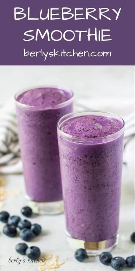 Simple Blueberry Smoothie, Smoothie Without Yogurt, Blueberry Smoothie Recipe, Resep Smoothie, Blueberry Crisp, Fruit Smoothie Recipes Healthy, Blueberry Smoothie, Smoothie Recipes Healthy Breakfast, Smoothie Drink Recipes