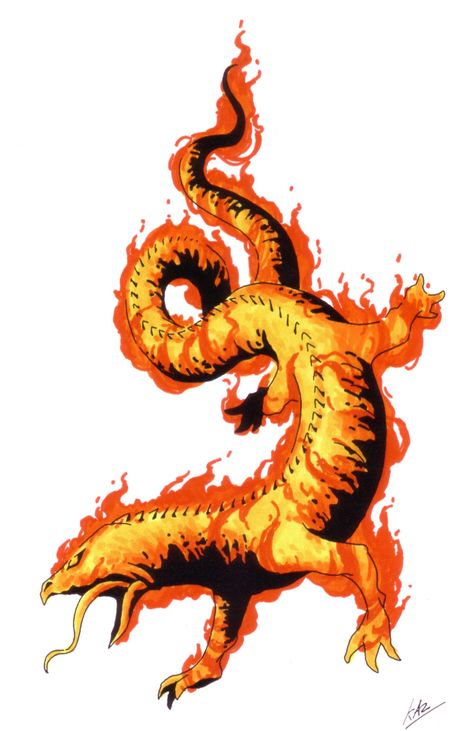 Salamander | Megami Tensei Wiki | FANDOM powered by Wikia Charmeleon Pokemon, Spiderwick Chronicles, Megami Tensei, Fantasy Monster, Top Crop, Dark Souls, Fantastic Beasts, Mythical Creatures, Fantasy Creatures