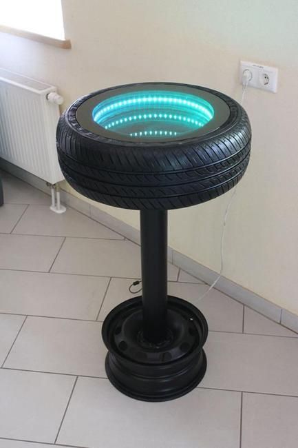 How to Reuse and Recycle Old Car Tires in House Design and Decorating Kursi Ban, Tire Table, Tire Craft, Tire Furniture, Old Car Parts, Tire Art, Car Part Furniture, Automotive Furniture, Car Furniture