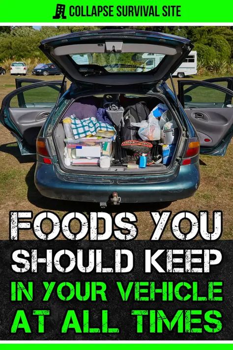 When it comes to being prepared for an emergency or unexpected situation, having certain foods in your vehicle can make all the difference. Emergency Go Bag, Emergency Preparedness Food Storage, Best Survival Food, Survival Skills Emergency Preparedness, Emergency Preparedness Food, Emergency Prepardness, Bush Craft, Emergency Food Supply, Emergency Survival Kit