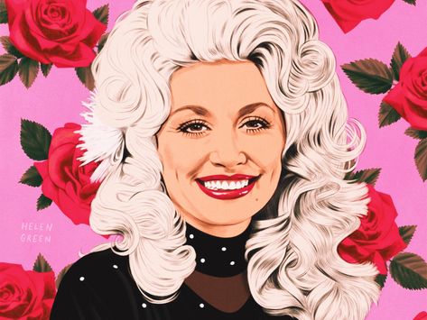 Dolly Parton Art, Photo Placemats, Vinyl Record Art Ideas, Dolly Parton Quotes, Helen Green, Happy 75th Birthday, Blonde Actresses, Funny Mouse, 75th Birthday