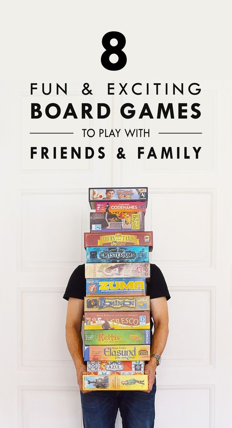 8 Board Games To Play With Friends & Family | Little House On The Corner Must Have Board Games, Best Board Games For Families, Board Games To Play With Friends, Best Board Games For Adults, Best Games To Play With Friends, Board Game Photography, Cool Board Games, Group Board Games, Board Games For Family