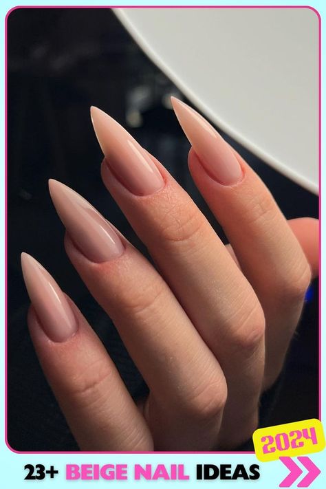 Long stiletto beige nails with a matte finish, acrylic material. These bold, edgy beige nails are ideal for those who love making a statement and are perfect for glamorous evenings or fashion-forward events. Beige Acrylic Nails Design, Beige Nails Matte, Matte Beige Nails, Beige Nail Ideas, Neutral Stiletto Nails, Stiletto Nails Natural, Tan Nails Design, Classy Long Nails, Stilleto Nails Long