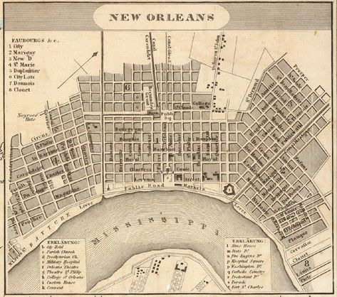 Sara Donati, Magazine St New Orleans, New Orleans Map Illustration, Orleans France, Old New Orleans, Saenger Theater New Orleans, Map Of New Orleans, Map Of French Quarter New Orleans, New Orleans French Quarter The Originals