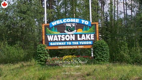 Watson Lake is named after Frank Watson, who left California in the 1897 rush for Klondike gold. Facts About Watson Lake. Watson Lake is a town in Yukon, Canada Watson Lake Yukon, Sylvan Lake Alberta, Fairmont Lake Louise, Spotted Lake Canada, Walloon Lake, Pacific Airlines, Yukon Canada, Alaska Highway, 10 Interesting Facts