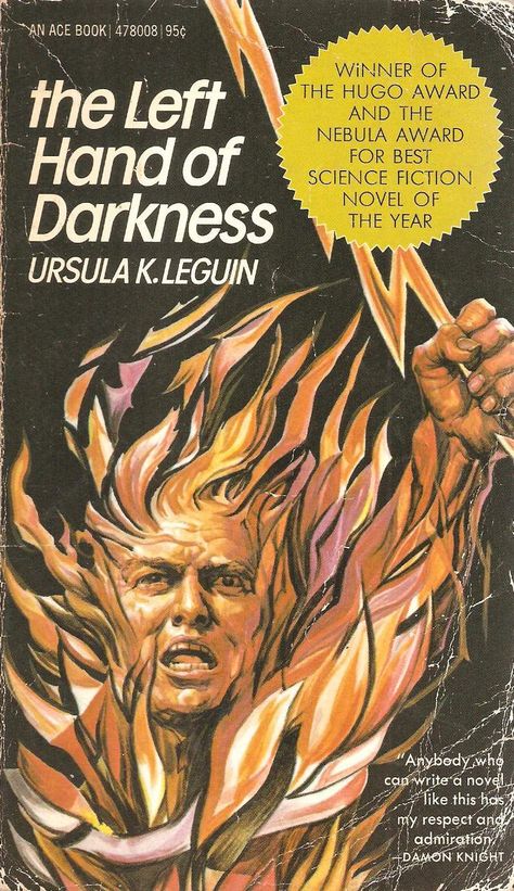 Ursula K. LeGuin The Left Hand of Darkness. The Left Hand Of Darkness, Left Hand Of Darkness, Ursula K Leguin, Ursula K Le Guin, Ace Books, Natural Disaster, Science Fiction Novels, Sci Fi Books, Fiction Novels