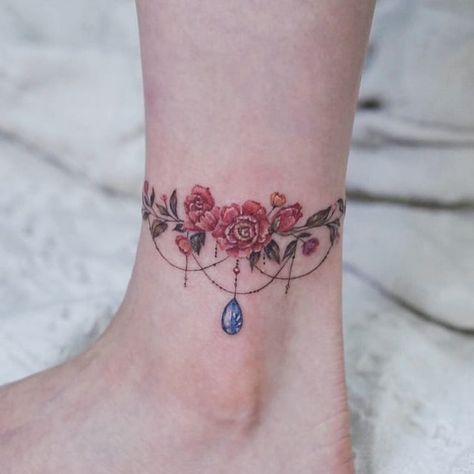 Ornamental tattoo by Tattooist Ara #TattooistAra #ornamentaltattoos #ornamental #ornaments #jewels #decorative #jewelry #adorn #gems #crystals #diamonds #pearls #floral #rose #flowers | May 14th 2019 | 990146 Men Flower Tattoo, Pearl Tattoo, Stone Tattoo, Gem Tattoo, Jewel Tattoo, Anklet Tattoos, Palm Tattoos, Gems Crystals, Pieces Tattoo