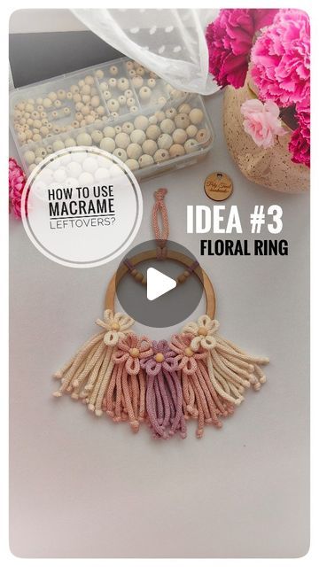 Diy Gifts That Dont Look Diy, How To Make A Macrame Flower, Diy Macrame For Beginners, Macrame Patterns For Beginners, Unique Macrame Ideas, Free Macrame Patterns Tutorials, Diy Macrame Necklace Tutorial, Diy Macrame Necklace, Macrame Tutorial Beginner