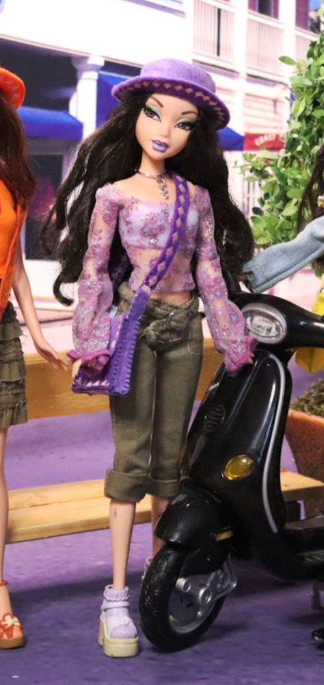 Myscene Outfits, Myscene Dolls, Bratz Clothing, Liv Dolls, Brat Doll, My Scene, Doll Aesthetic, Scene Outfits, Gothic Dolls