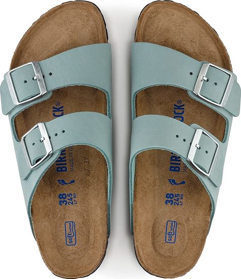 these are the comfiest sandals ever, you can even wear them in cold weather with socks! They also last forever, you'll love them. Birkenstock Arizona Big Buckle, Arizona Big Buckle, American Express Card, Pink Floral Pattern, Eva Longoria, Buckle Sandals, Birkenstock Arizona, Strap Design, Double Wide