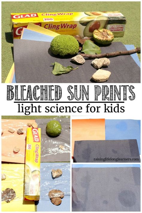 Learn about the sun and have fun outdoors at the same time in this super fun science project! Make sun prints and learn all about the power of UV rays. #science #summerfun #summerscience Outdoor Learning Activities, Light Science, Summer Science, Sun Prints, Math Activities For Kids, Homeschool Board, Earth And Space Science, Steam Activities, Kids Science