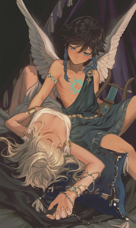 Angels And Demons, An Angel, The Villain, Ship Art, Pose Reference, Anime Character Design, Anime Images, No. 2, Art Boards