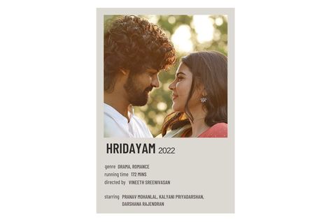 hridayam movie poster because im moving house and i couldnt find one lol Hridayam Movie Poster, Hridayam Aesthetic, Hridayam Movie, Malayalam Movies, Movies List, Moving House, Movie List, In A Nutshell, Love Languages