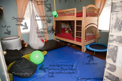 Mosey's Days: Sensory Integration Sensory Bedroom, Sensory Therapy, Sensory Rooms, Sensory Friendly, Sensory Integration, Sensory Room, Sensory Issues, Sensory Processing Disorder, Therapy Room