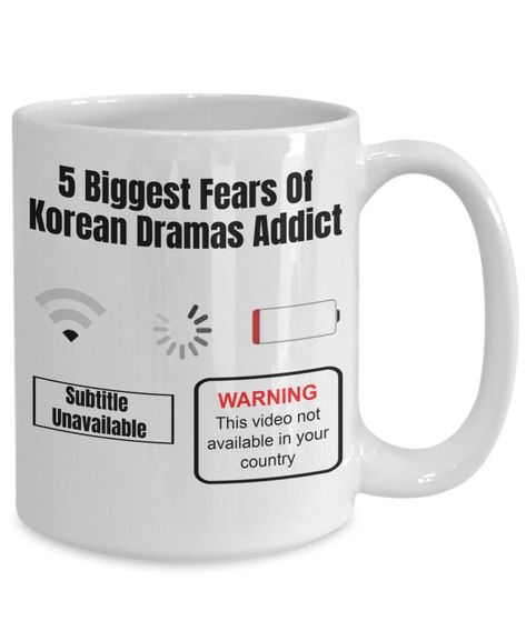 THIS FUNNY K-DRAMA MUG IS SURE TO MAKE KOREAN DRAMA LOVERS, K-DRAMA ADDICTS, KDRAMA FANS SMILE FROM EAR TO EAR! The best gifts are both personal and functional, and that's why this Funny Kdrama Mug is a fantastic choice. You can also dress the mug up even more by placing additional gifts inside, such as stickers, magnets, candies and chocolates, or coffee grounds and tea bags. *IF YOU WANT THE HIGHEST QUALITY KDRAMA MERCHANDISE, YOU'VE COME TO THE RIGHT PLACE. Our mugs come in two sizes: 11 oz a Avocado Gifts, Funny Kdrama, Korean Oppa, Sweet Cups, Best Kdrama, Cute Avocado, Biggest Fears, Cute Pillows, Kpop Merch