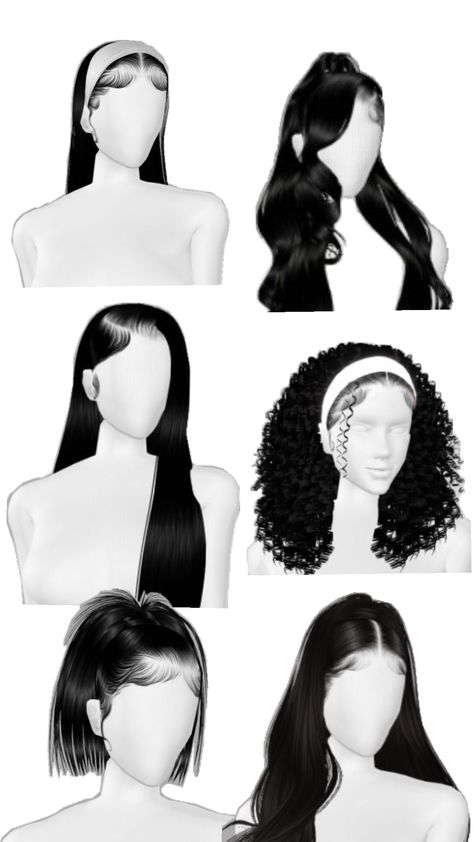 #hairinspo Hairstyle Ponytail Medium Hair, 5th Grade Graduation Hairstyles Black, Hairstyles Straight Long Hair, How To Style Straight Hair, Hairstyle Collage, Imvu Hairstyles, Imvu Hair, Casual Hairstyles For Long Hair, Long Straight Hairstyles