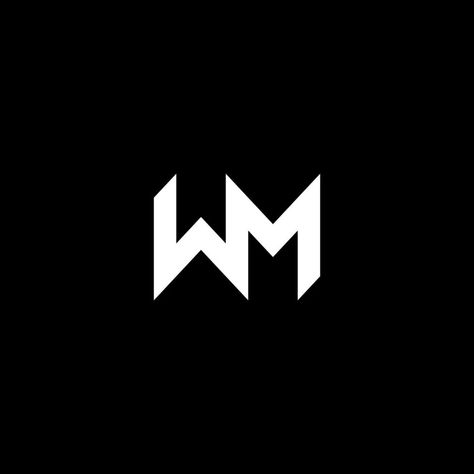 M W Logo, 3 Letter Logo, Wm Logo, M Letter Design, Letter Logotype, Blur Image Background, Letter Art Design, Initials Logo Design, Hand Tats