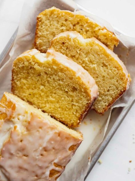 Lemon Yogurt Loaf Cake with Olive Oil - Katiebird Bakes Yogurt Loaf Cake, Lemon Yogurt Cake, Lemon Loaf Recipe, Lemon Loaf Cake, Loaf Cake Recipes, Lemon Syrup, Paleo Recipes Dessert, Lemon Blueberry Muffins, Lemon Yogurt