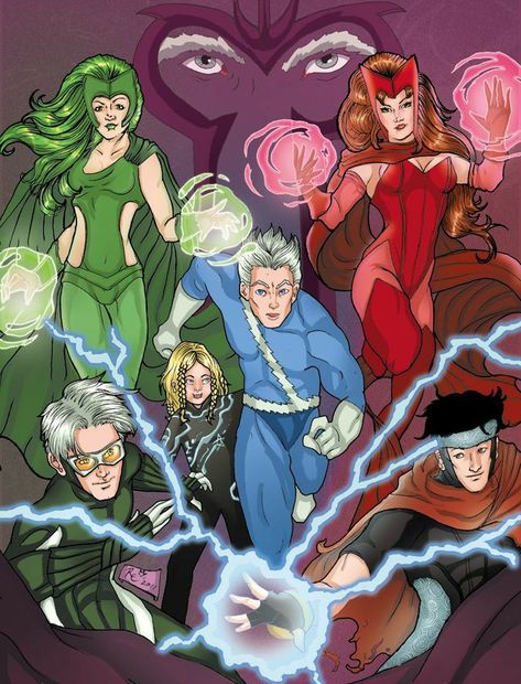 Marvel Comics Characters Art, Maximoff Family, Quicksilver Marvel, Xman Marvel, Marvel Young Avengers, Witch Wallpaper, We Bare Bears Wallpapers, Marvel Tv, Scarlet Witch Marvel