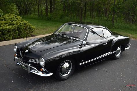 Very nice, driver quality 1963 Volkswagen Karmann Ghia powered by 1285cc flat-4. Older restoration Nice Black exterior Very nice, two-tone Black and Brown vinyl interior Powered by F-code... Karmann Ghia For Sale, Karman Ghia, Vinyl Interior, Vw Karmann Ghia, Nice Dream, Classic Volkswagen, Volkswagen Karmann Ghia, Karmann Ghia, Steel Wheels