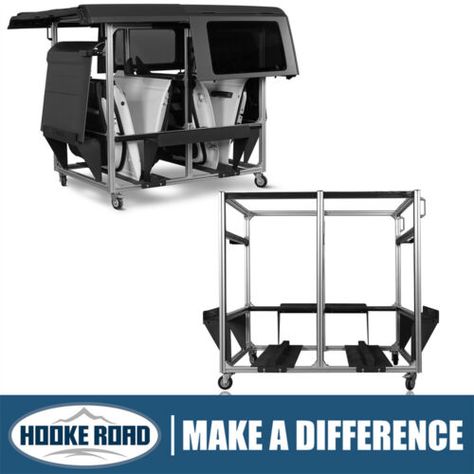 ad eBay - Find many great new & used options and get the best deals for Hooke Road Door Hardtop Storage Cart Fit Jeep Wrangler TJ JK JL JT & Ford Bronco at the best online prices at eBay! Free shipping for many products! Wrangler Tj, Aluminum Extrusion, Storage Stand, Jeep Wrangler Tj, Storage Cart, Foam Sheets, Roof Panels, Door Storage, Truck Bed