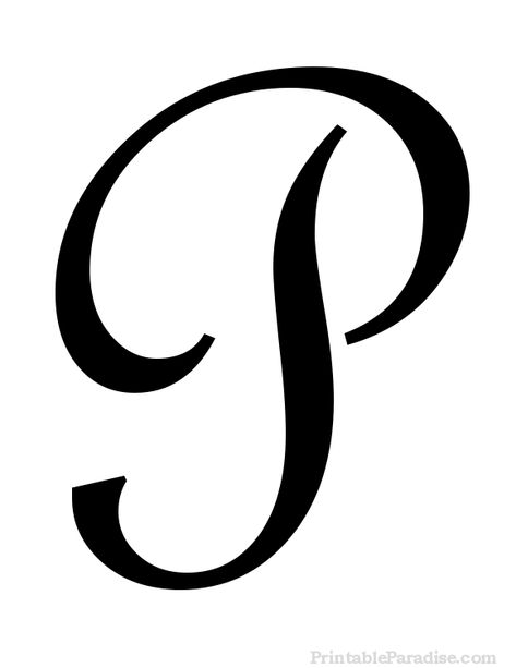 Printable Letter P in Cursive Writing P In Calligraphy, P In Cursive, All Cursive Letters, P Calligraphy, Cursive P, Cursive Letters Fancy, P Font, Fancy P, Calligraphy Monogram