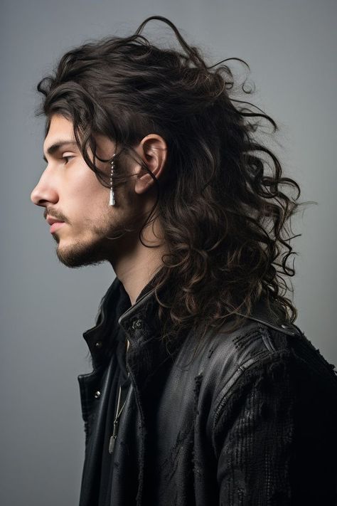 Handsome man with long curly hair Long Hair Ideas, Best Curly Hairstyles, Curly Hairstyles For Men, Long Curly Hair Men, Men's Long Hairstyles, Foto Tips, Corte De Cabelo Masculino, Hairstyles For Men, Hair Reference