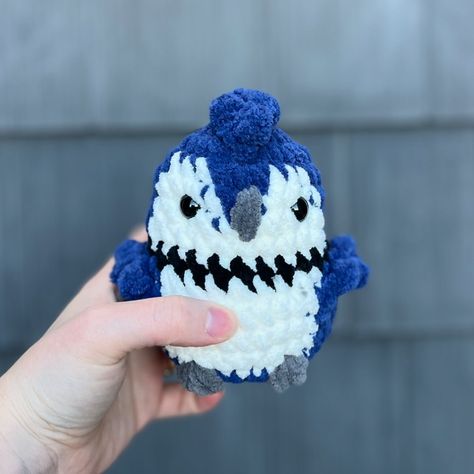 15/20 of my Flock series… a blue jay! Available on my website. Pattern by @anniecarrawayart #crochet #bird #birdlovers #smallbusiness Crochet Blue Jay, Crochet Bird, Blue Jay, Bird Lovers, Flocking, My Website, Jay, Crochet, Pattern