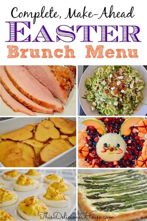 Easter Sunday Recipes, Brunch Menu Ideas, Easter Brunch Ideas, Easter Brunch Buffet, Easter Buffet, Easy Easter Brunch, Easter Brunch Menu, Easter Food Appetizers, Easter Appetizers