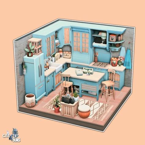 Sims Dollhouse, Sims4 Ideas, Sims Room, Sims 4 Loft, Sims4 Builds, Ts4 Builds, Sims Rooms, Dollhouse Rooms, Sims Inspiration