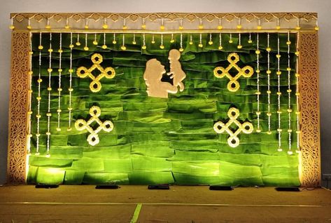 Simple Sreemantham Decoration At Home, Srimantham Decoration At Home, Baby Shower Stage Decorations, Srimantham Decoration At Home Simple, Sreemantham Decoration, Seemantham Decoration, Simple Baby Shower Decorations, Indian Baby Shower Decorations, Naming Ceremony Decoration