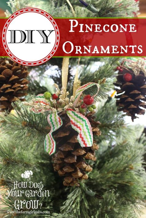 Pinecone Ornaments Christmas, Christmas Crafts Ornaments, Pine Cone Ornament, Unicorn Christmas Ornament, Christmas Diy Kids, Pine Cone Christmas Tree, Rustic Christmas Ornaments, Diy Pinecone, Christmas Crafts For Adults