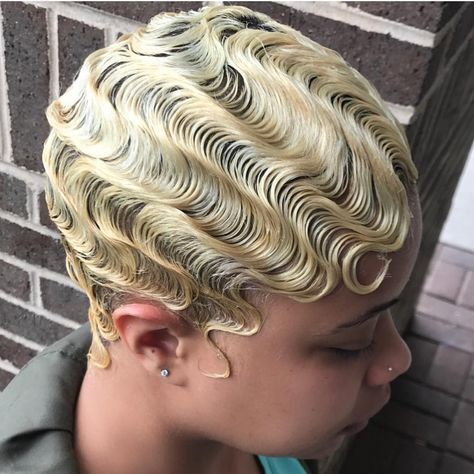 Finger Wave Tutorial, Blonde Finger Waves, Wave Tutorial, 27 Piece Hairstyles, Finger Waves Short Hair, Finger Wave Hair, Finger Wave, Finger Waves, Waves Curls