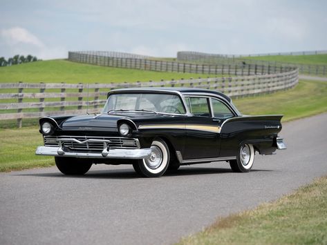 1957 Ford Fairlane 500 Club Sedan 'F-Code' | Hershey 2014 | RM Sotheby's 1957 Ford Fairlane, Ford Fairlane 500, Fairlane 500, Ford Fairlane, Car Collection, Cartoon Illustration, Classic Car, Ford, Cars