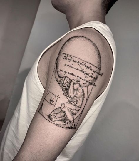 101 Best Sisyphus Tattoo Ideas You Need To See! - Outsons Blood Type Tattoo, Sisyphus Tattoo, Philosophy Tattoos, Type Tattoo, C Tattoo, Gorgeous Tattoos, Cool Small Tattoos, Tattoo Meaning, Mom Tattoos