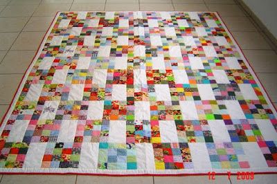 16 Patch Quilt, Postage Stamp Quilt, Purl Bee, Colorful Quilt, Scrappy Quilt Patterns, String Quilts, Scrap Quilt Patterns, Jellyroll Quilts, Strip Quilts