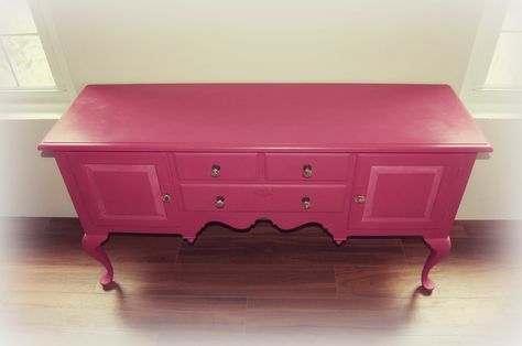 Transformed Furniture, Painted Buffet, Using Chalk Paint, My Own Home, Annie Sloan Chalk Paint, Home Decor Style, Pink Colour, Annie Sloan, Happy Home