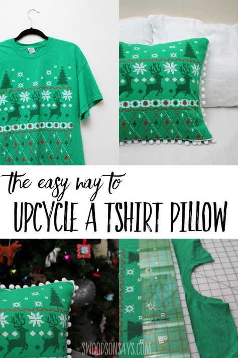 Upcycle Sewing, Tshirt Pillow, Beginner Sewing Projects Easy, Shirt Pillow, Leftover Fabric, Baby Leggings, Upcycled Crafts, Fabric Baskets, Sewing Projects For Beginners