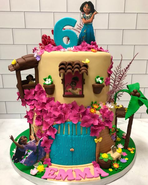 Encanto Cake Mirabel, Encanto House Cake, Encanto Cakes, Encanto Birthday Cake, Encanto Theme, Encanto Cake, We Don't Talk About Bruno, Encanto Birthday, Theme Birthday Cake