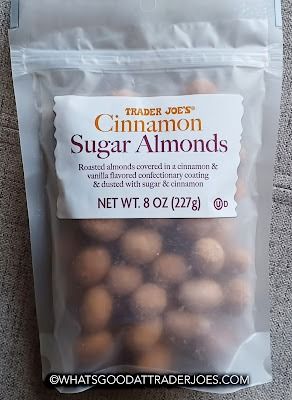 What's Good at Trader Joe's?: Trader Joe's Cinnamon Sugar Almonds Cinnamon Sugar Almonds, Sugar Almonds, Trader Joes Food, Sprouts Farmers Market, Gluten Free Grains, Food Product, Chicken And Waffles, Indulgent Desserts, Cinnamon Vanilla