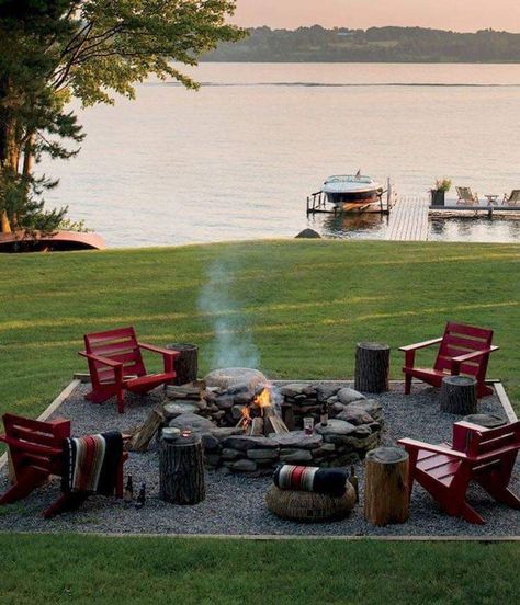 Cheap Fire Pit, Outdoor Fire Pit Seating, Fire Pit Materials, Backyard Seating Area, Outdoor Fire Pit Designs, Fire Pit Furniture, Stone Fire Pit, Backyard Seating, Fire Pit Seating