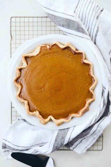 Classic Pumpkin Pie l SimplyScratch.com #thanksgiving #pumpkin #pie #homemade #fromscratch #homemadepiecrust #dessert Perfect Flaky Pie Crust, Frozen Pumpkin Pie, Classic Pumpkin Pie, Healthy Pumpkin Pies, Pumpkin Sugar Cookies, Frozen Pumpkin, Thanksgiving Pumpkin Pie, Best Pumpkin Pie, The Cookie Rookie