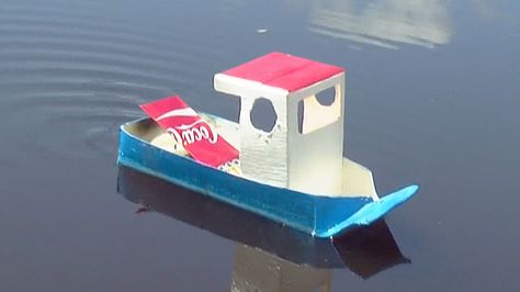 Juice Carton, Toy Boats, Make A Boat, Simple Pop, Build Your Own Boat, Wooden Boat Building, Wooden Boat Plans, Making A Model, Boat Building Plans