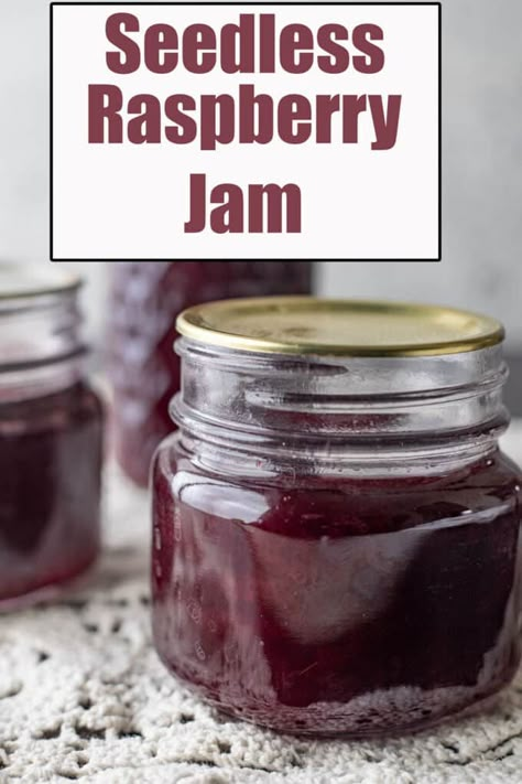 Raspberry Jelly Recipe Easy, Seedless Black Raspberry Jam Recipe, Raspberry Jam Recipe Canning, Seedless Raspberry Jam Recipe, Raspberry Preserves Recipe, Raspberry Jelly Recipe, Easy Raspberry Jam, Mary Mahoney, Homegrown Recipes