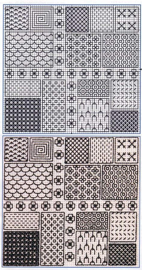 Blackwork Embroidery Designs, Blackwork Embroidery Patterns, Blackwork Cross Stitch, Blackwork Designs, Graph Paper Designs, Cushion Storage, Blackwork Patterns, Cross Stitch Geometric, Blackwork Embroidery