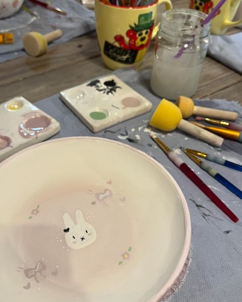 pottery painting with your friends should belong to every summer bucket list 🎀🍓🎐🐰 #summerdiary #miffy #shoujo #shoujogirl #wavetoearth #strawberry🍓 #romantacizeyourlife #inspo #mofusand #sanrio #aesthetic Mofusand Sanrio, Sanrio Aesthetic, Summer Bucket List, Summer Bucket Lists, Summer Bucket, July 15, Pottery Painting, Kpop Funny, Funny Moments