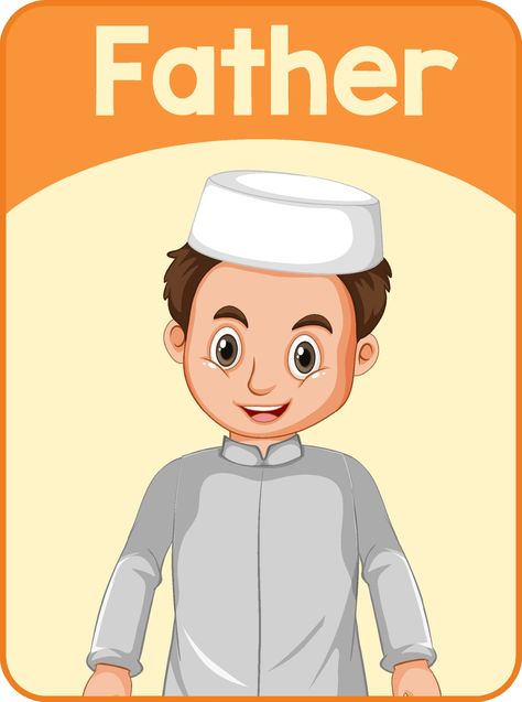 Father Illustration, English Word, Transparent Png, Vector Art, For Free